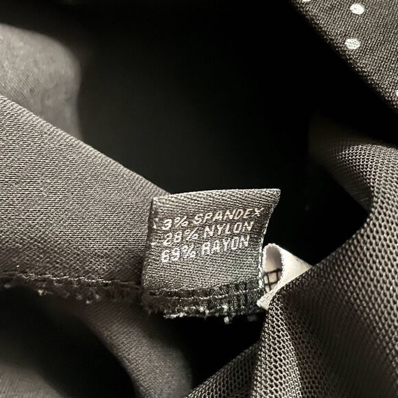 Vintage Black & White Polka Dot Pin Up Ankle Pants Size S EUC - Picture 4 of 12